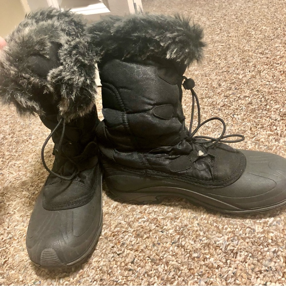 Kamik Fur Lined Snow Boots Black